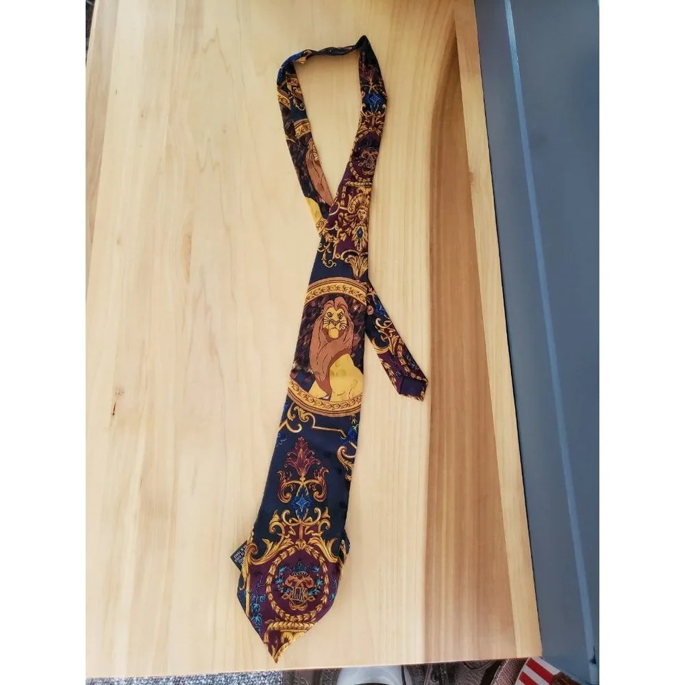 Vintage Lion King Silk Tie‎